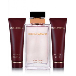 Dolce Gabbana Pour Femme Blueberry Eau de Parfum Set (100ml perfume + shower gel 100ml + body lotion 100ml)