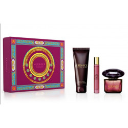Versace Crystal Noir Perfume Set (90ml perfume + 10ml sample + body lotion 100ml)