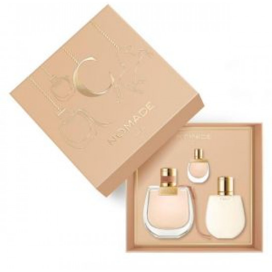 (Chloe Nomid Eau de Perfume Gift Set (75ml perfume + body lotion 100ml + 5ml sample