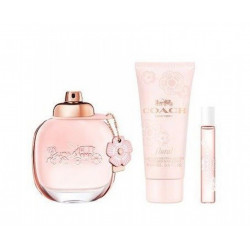 Coach New York Floral Eau de Parfum Set (Perfume 90ml + Body Lotion 100ml + Sample Bag 7.5ml)
